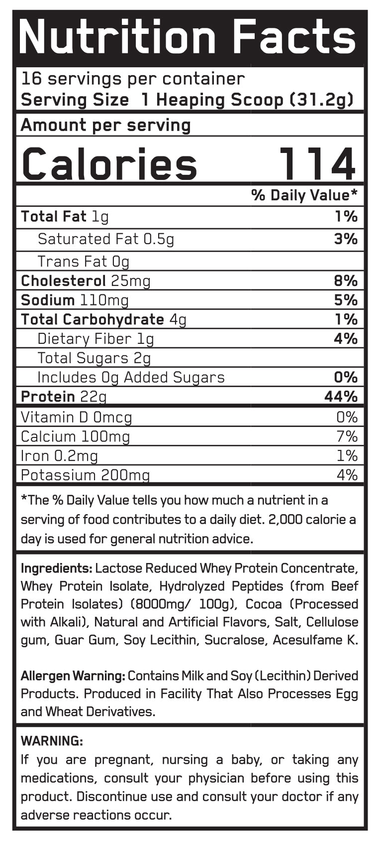 Nutrition facts